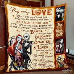 Nightmare My Love Beside You Love You Support You Quilt Gg and Home Decor