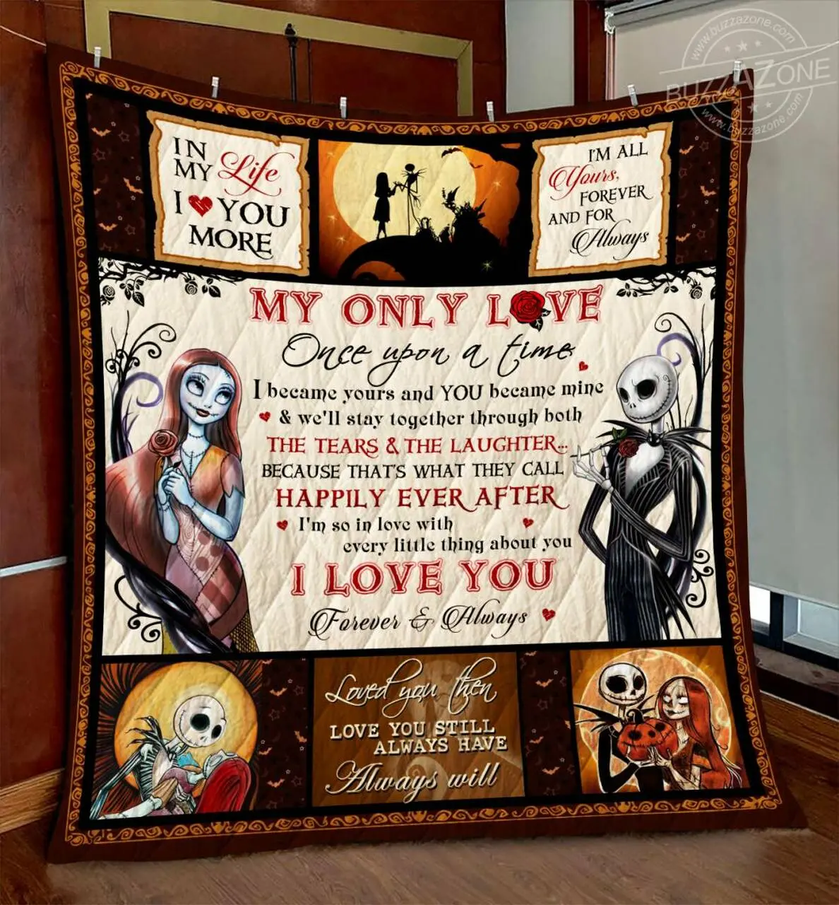 Nightmare My Love Once Upon A Time Quilt V2 Gg and Home Decor