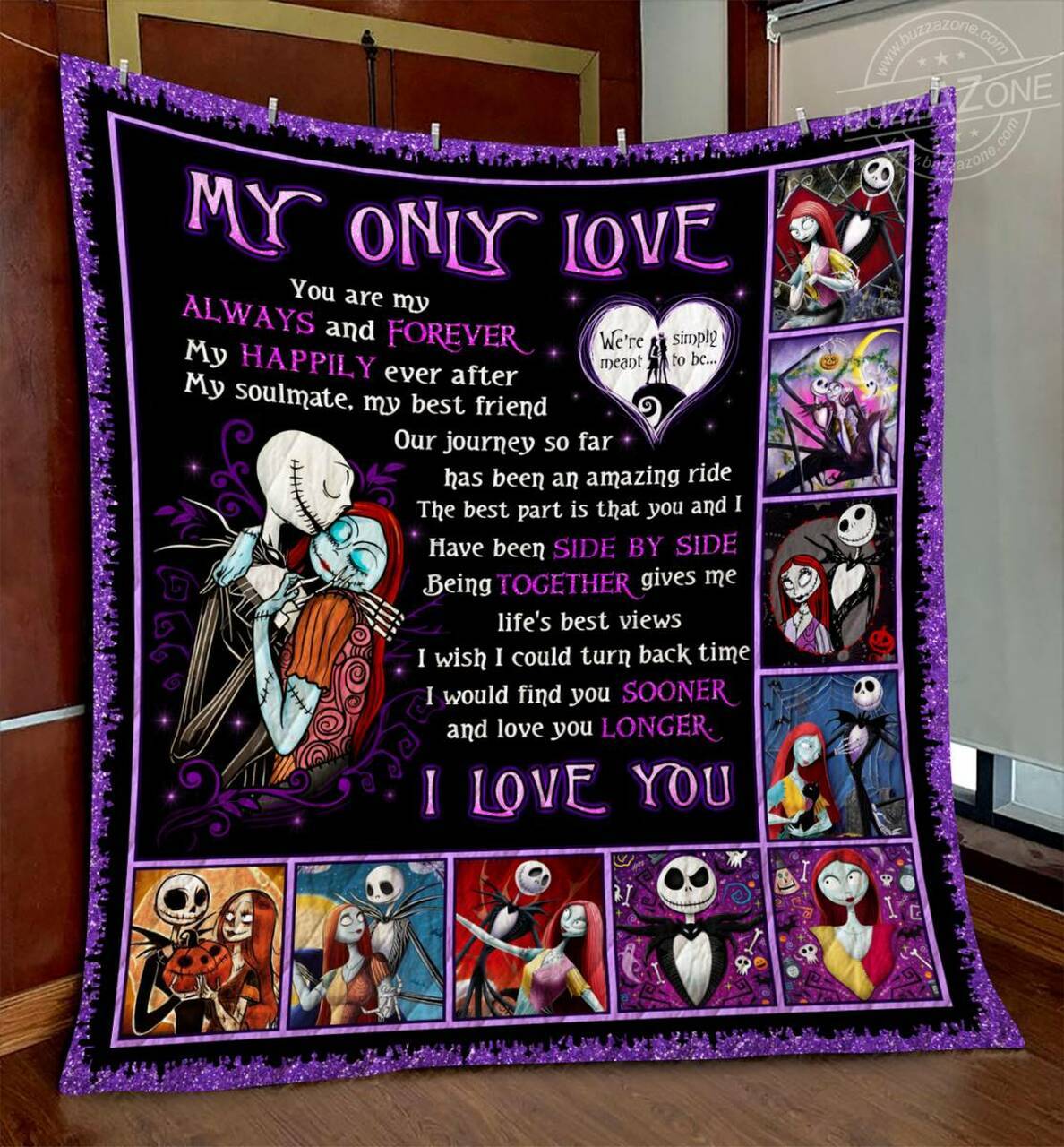 Nightmare My Love Side By Side Quilt Gg and Home Decor