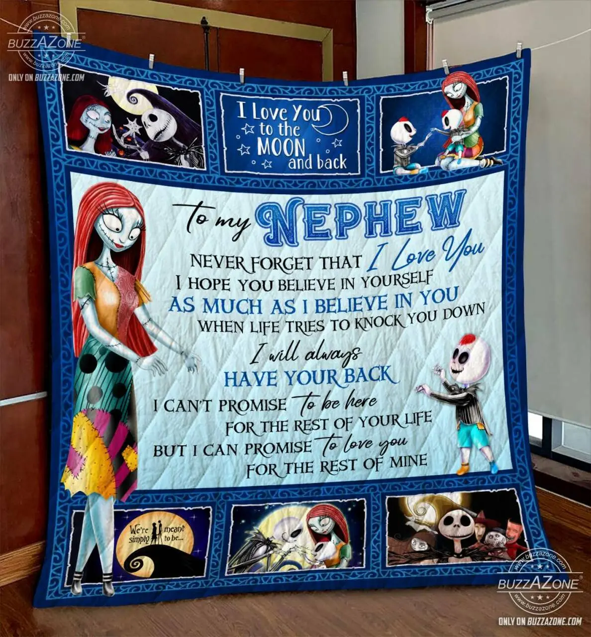 Nightmare Nephew Have Your Back Quilt Gg and Home Decor
