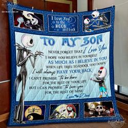 Nightmare Son Dad Have Your Back Quilt Gg and Home Decor
