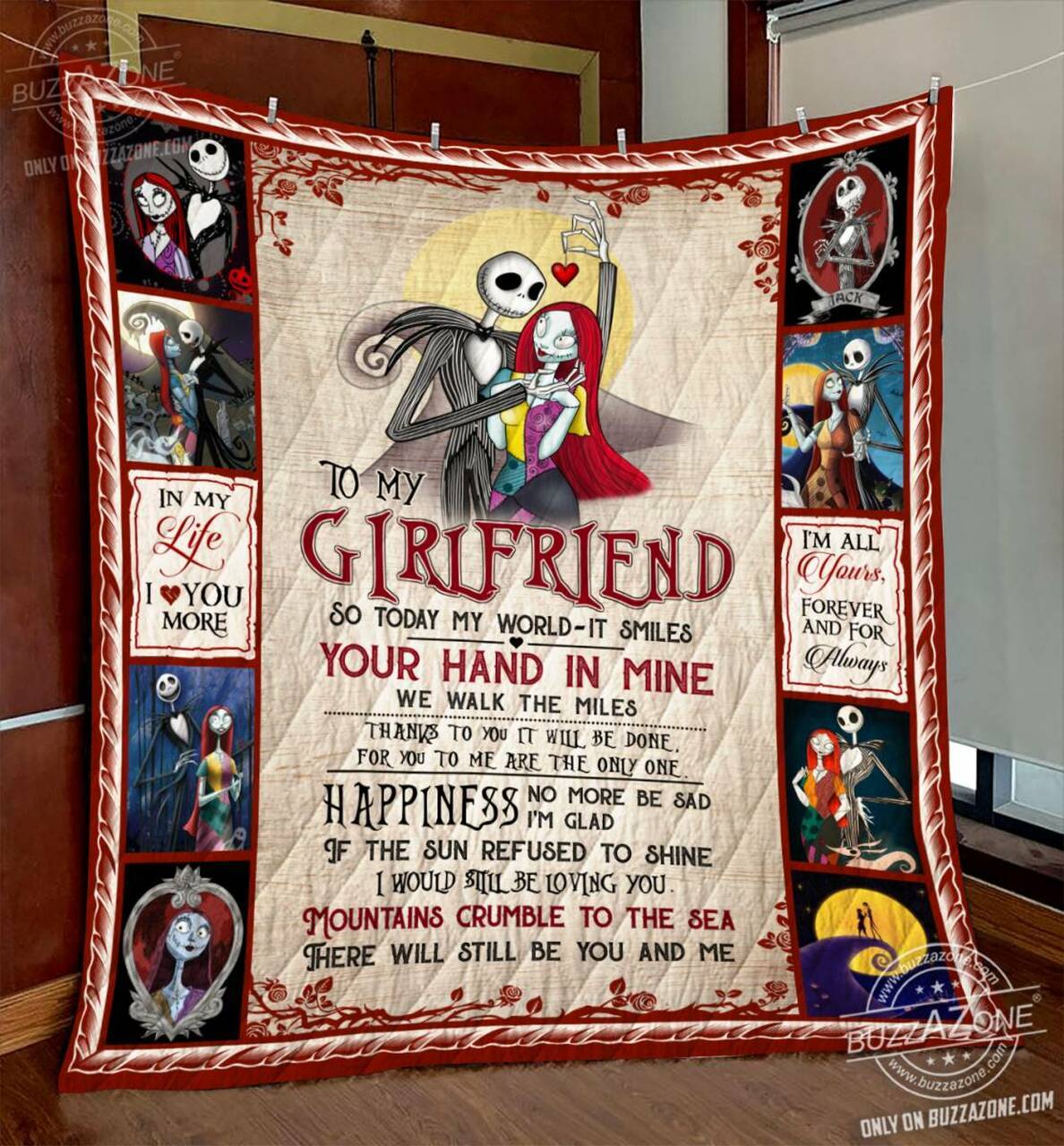 Nightmare Wife Your Hand In Mine Quilt Cc and Home Decor
