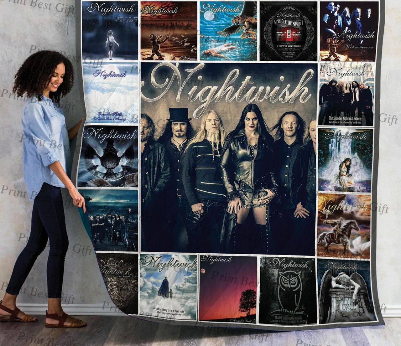Nightwish Albums Cover Poster Quilt Blanket and Home Decor
