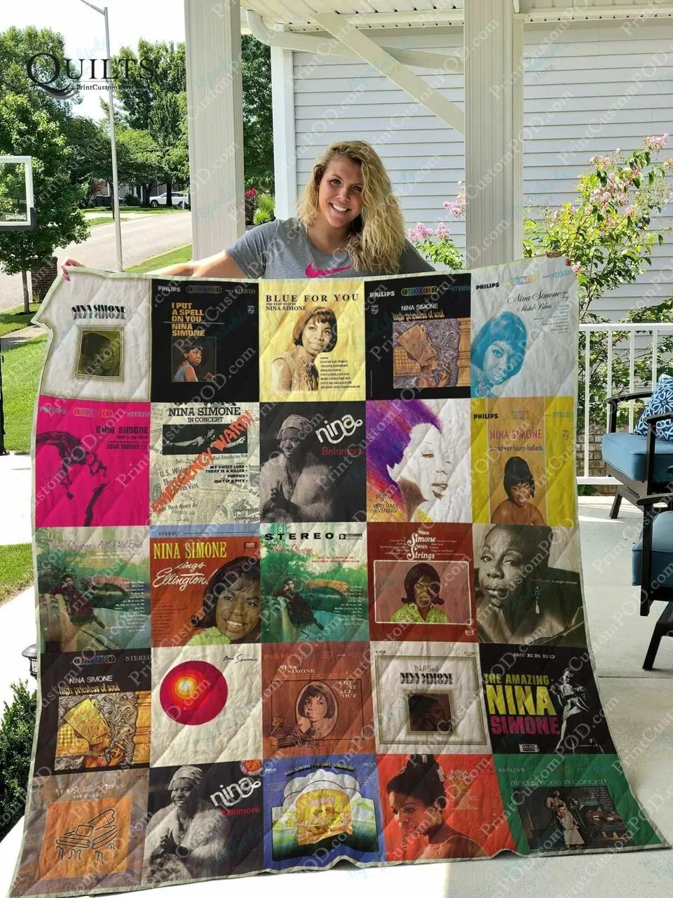 Nina Simone Albums Quilt Blanket For Fans Ver 25 and Home Decor
