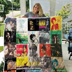 Nina Simone Quilt Blanket 0812 and Home Decor