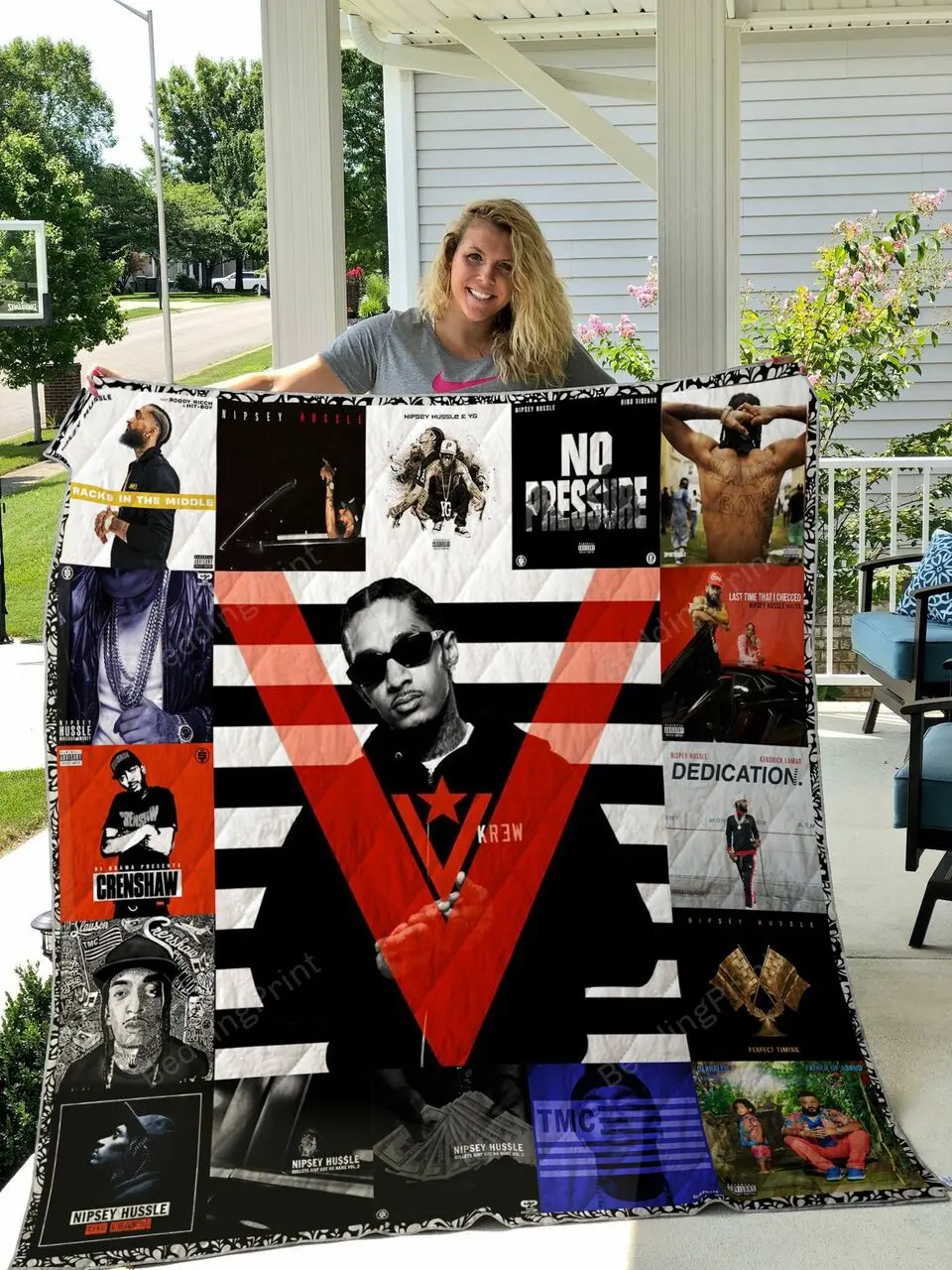 Nipsey Hussle Style 2 Quilt Blanket and Home Decor