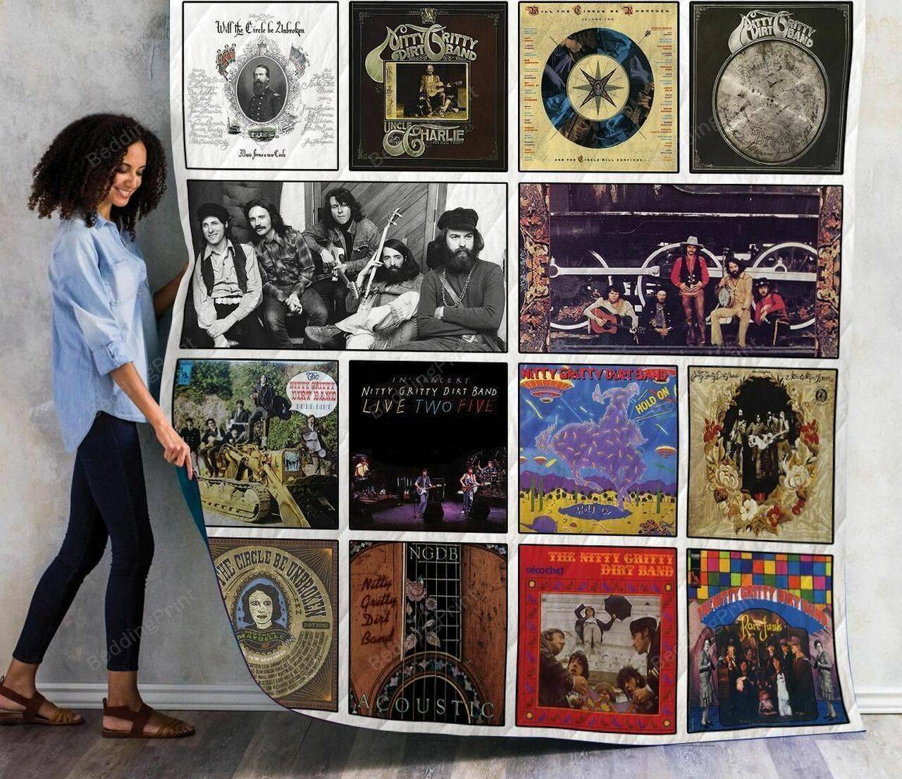 Nitty Gritty Dirt Band Albums Quilt Blanket 01 and Home Decor