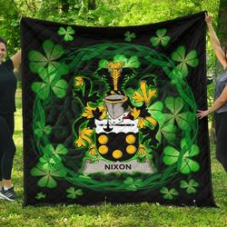 Nixon Ireland Irish Celtic Shamrock Knot Circle JFJ10590 3D Customized Quilt 2707 and Home Decor