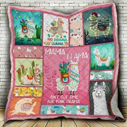 No Drama Llama JFJ10591 3D Customized Quilt 2707 and Home Decor