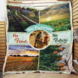 No Farmer No Food No Future Blanket Kc1707 Quilt and Home Decor