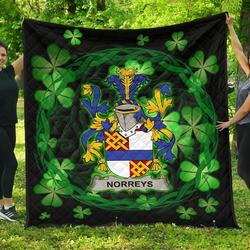 Norreys Ireland Irish Celtic Shamrock Knot Circle JFJ10618 3D Customized Quilt 2707 and Home Decor