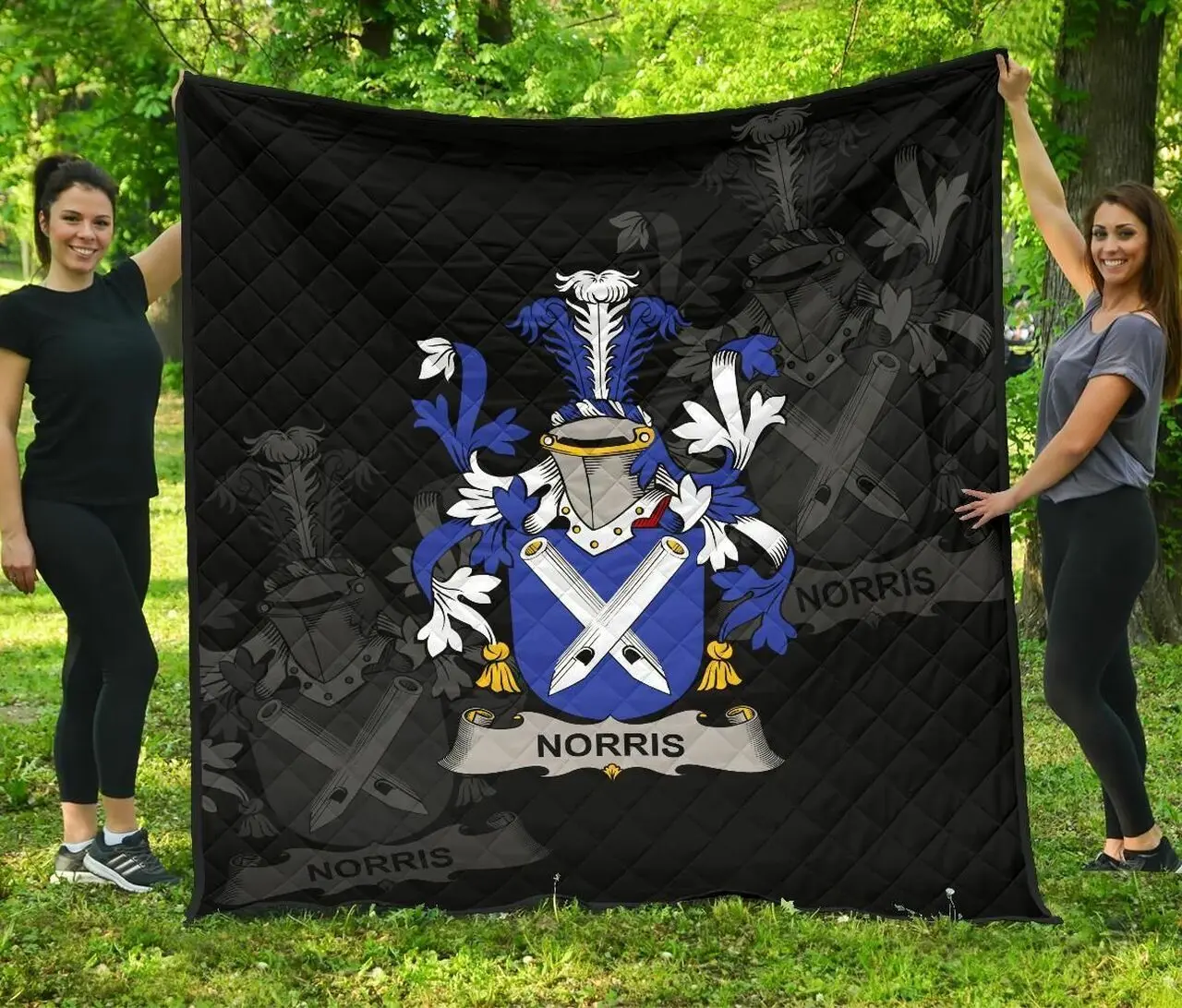 Norris Ireland Irish Family Crest JFJ10619 3D Customized Quilt 2707 and Home Decor