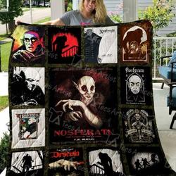 Nosferatu Quilt Blanket M160623  Quilt and Home Decor