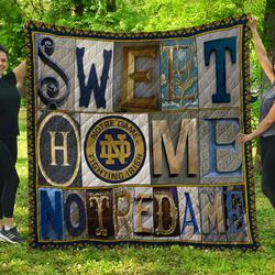 Notre Dame Fighting Irish Quilt Blanket and Home Decor