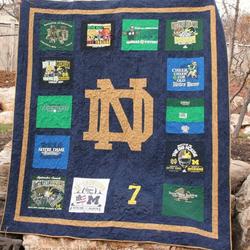 Notre Dame Fighting Irish Ver3 Blanket Th1507 Quilt and Home Decor