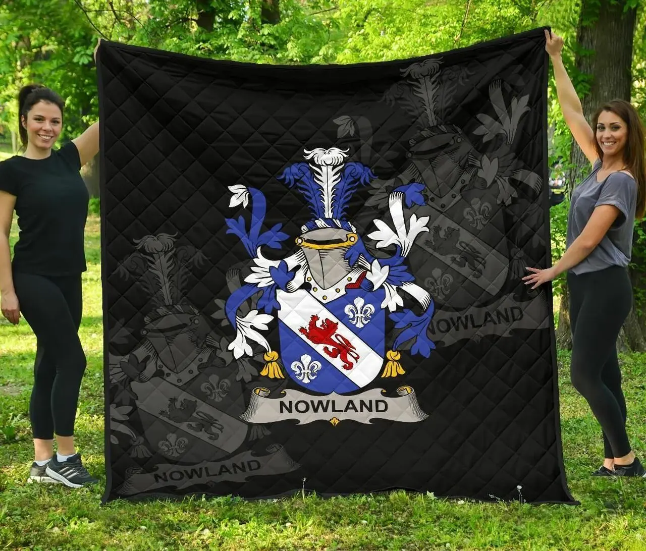 Nowland Ireland Irish Family Crest JFJ10634 3D Customized Quilt 2707 and Home Decor
