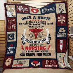 Nurse Cl01110210Mdq Quilt Blanket and Home Decor