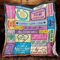 Nurse Cld170781 Quilt Blanket and Home Decor