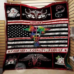 Nurse Courtesy Loyalty Service Blanket Th1707 Quilt and Home Decor