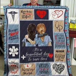 Nurse DD2509059CL Quilt Blanket and Home Decor