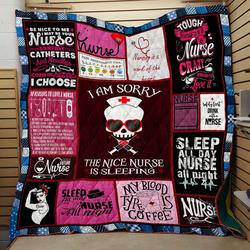 Nurse Is Sleeping Quilt and Home Decor