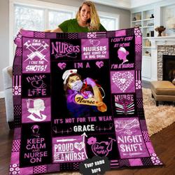 Nurse Personalized Quilt Blanket Lml170631Dt and Home Decor