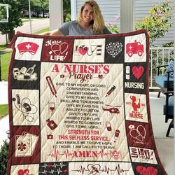 Nurse Prayer Quilt Hox and Home Decor