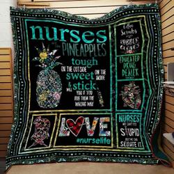 Nurse Quote Blanket Th1807 Quilt and Home Decor
