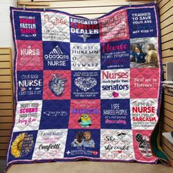 Nurse Quotes Quilt Cze and Home Decor