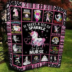 Nurse Unicorn Quilt Blanket Dth230602Hd and Home Decor