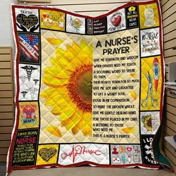 Nurses Prayer Cl28110195Mdq Quilt Blanket and Home Decor