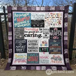Nursing Is The Gentle Art Of Caring Cld1806105 Quilt Blanket and Home Decor