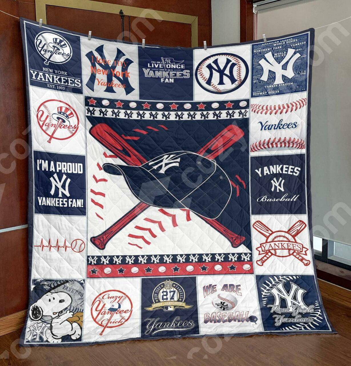 Ny Yankees Blanket Vq06 Quilt and Home Decor