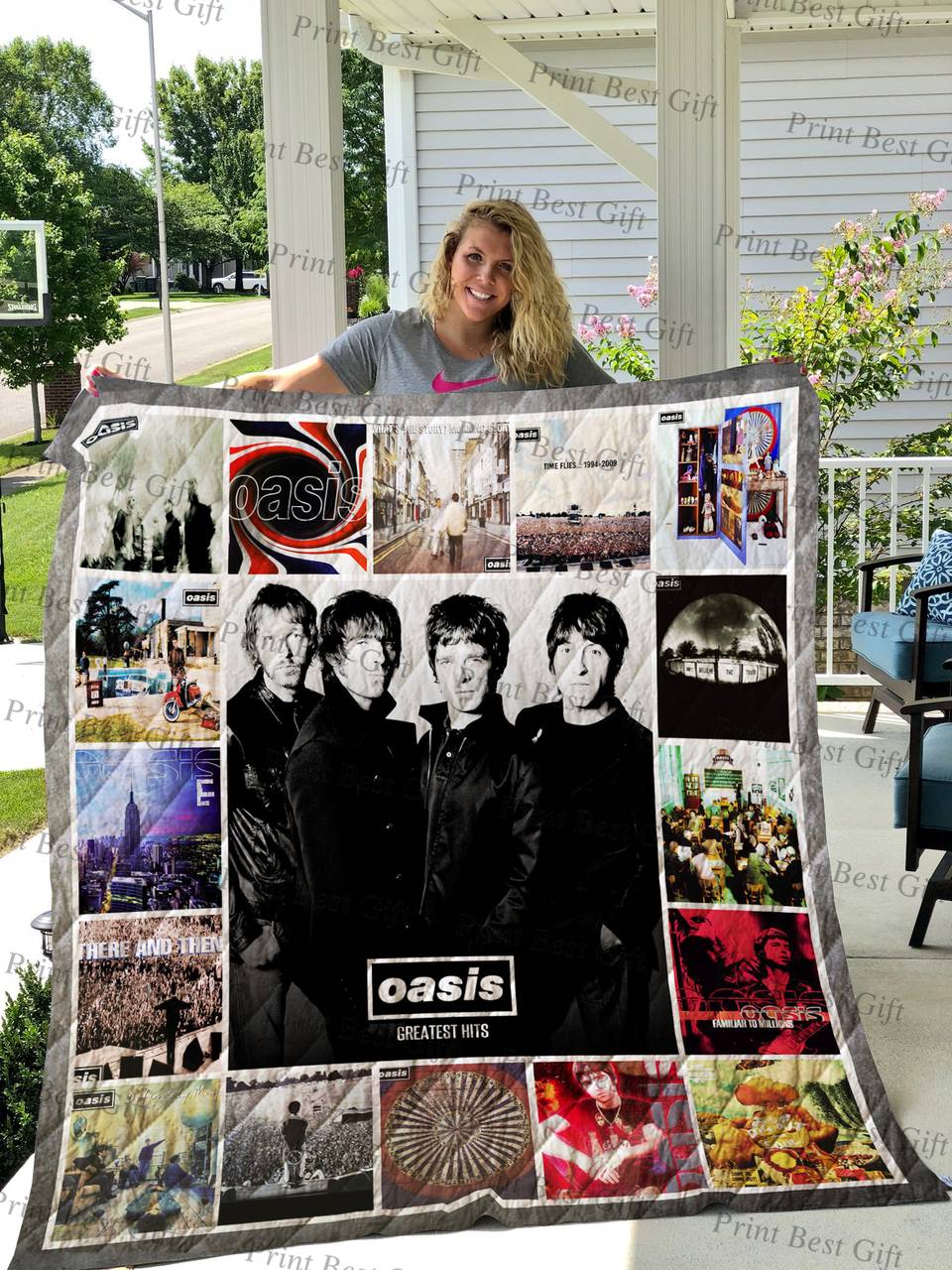 Oasis Albums Cover Poster Quilt and Home Decor