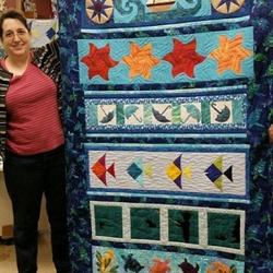 Ocean Fish Turtle Cla0910479Q Quilt Blanket and Home Decor