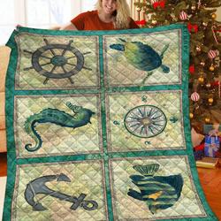 Ocean JFJ10718 3D Customized Quilt 2707 and Home Decor
