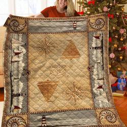 Ocean Lighthouse JFJ10711 3D Customized Quilt 2707 and Home Decor