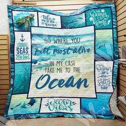 Ocean Quilt Blanket Dhc06021221Td and Home Decor
