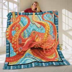 Octopus Art JB2 TB160996 3D Customized Quilt and Home Decor