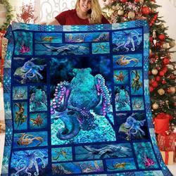 Octopus Blue Things TB160996 3D Customized Quilt and Home Decor