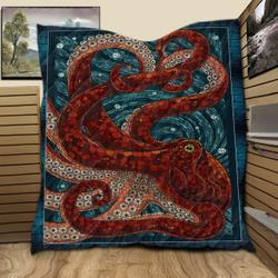 Octopus Deep Sea BH6 3D Customized Quilt and Home Decor