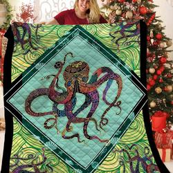 Octopus JFJ10732 3D Customized Quilt 2707 and Home Decor