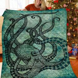 Octopus JFJ10741 3D Customized Quilt 2707 and Home Decor