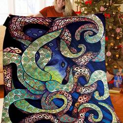 Octopus JFJ10747 3D Customized Quilt 2707 and Home Decor