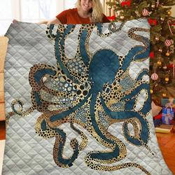 Octopus JFJ10748 3D Customized Quilt 2707 and Home Decor