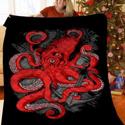 Octopus JFJ10751 3D Customized Quilt 2707 and Home Decor