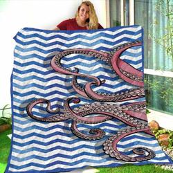 Octopus Pattern BH4 3D Customized Quilt and Home Decor