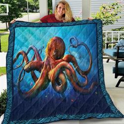 Octopus Underwater JB19 NTTH011298 3D Customized Quilt and Home Decor