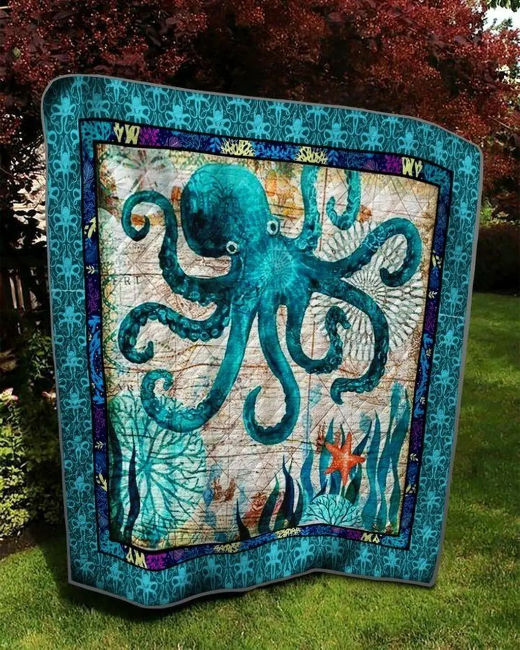 Octopus V2 KG 3D Customized Quilt and Home Decor