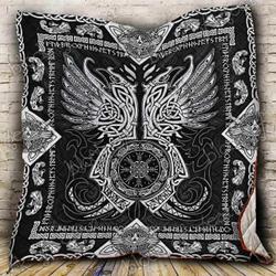 Odin S Ravens Blanket Kc1307 Quilt and Home Decor